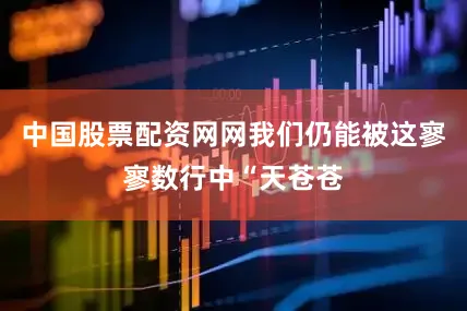 中国股票配资网网我们仍能被这寥寥数行中“天苍苍