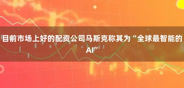 目前市场上好的配资公司马斯克称其为“全球最智能的AI”